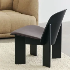 Fauteuil Chisel rembourré - Cuir