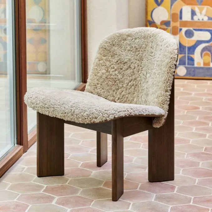 Fauteuil Chisel rembourré - Peau de Mouton