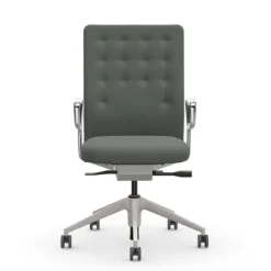 Fauteuil de bureau ID Trim - Gris Sierra / Aluminium poli (Outlet)