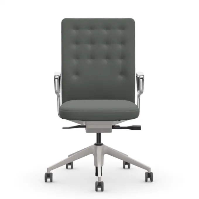 Fauteuil de bureau ID Trim - Gris Sierra / Aluminium poli (Outlet)
