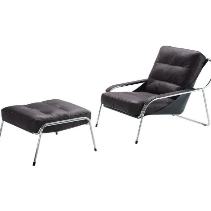 Fauteuil et ottoman Maggiolina