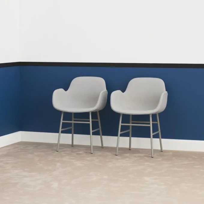 Fauteuil Form pieds en acier