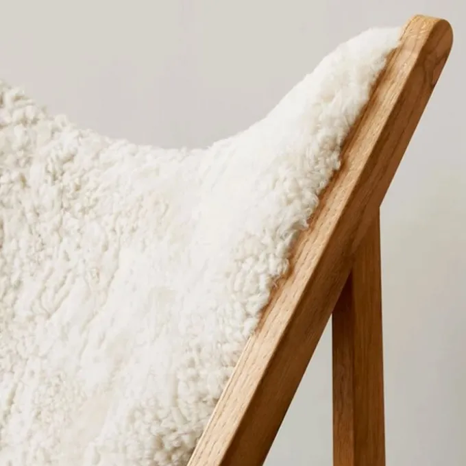 Fauteuil Knitting Peau de Mouton