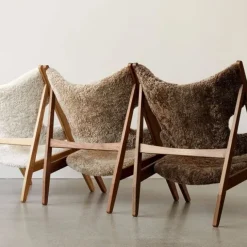 Fauteuil Knitting Peau de Mouton