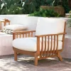 Fauteuil lounge Chelsea en teck