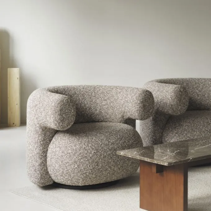 Fauteuil pivotant Burra