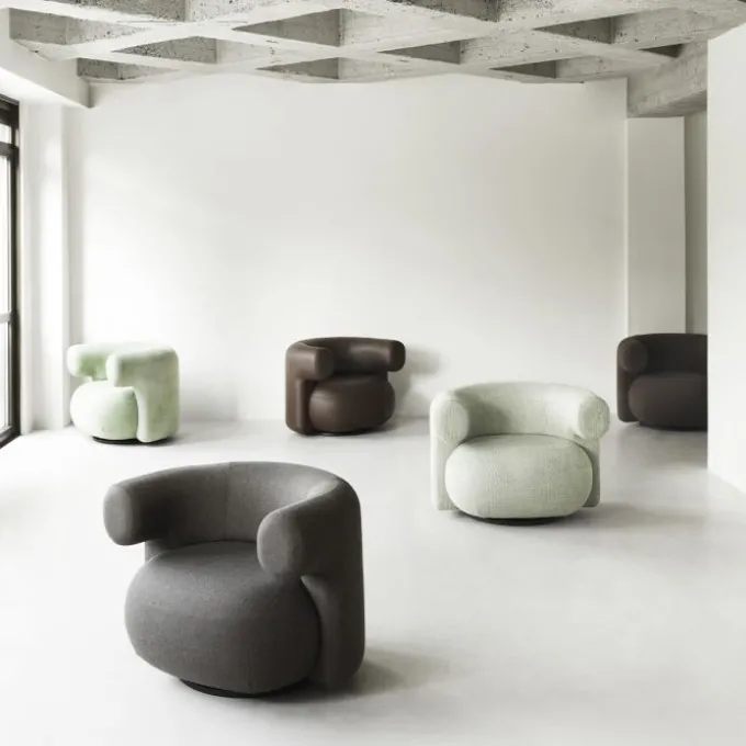 Fauteuil pivotant Burra