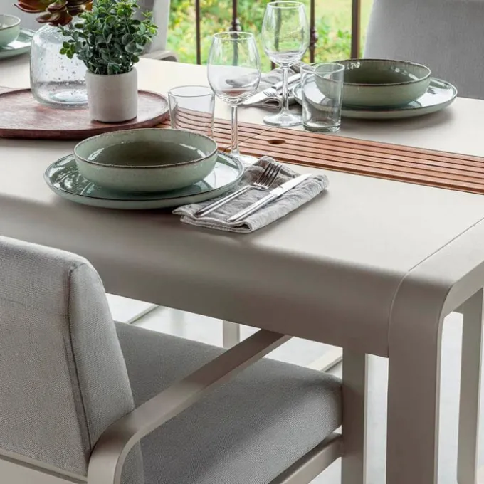 Fauteuil repas Bellevie - blanc grisé