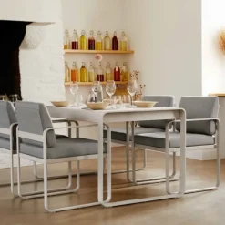 Fauteuil repas Bellevie - gris graphite