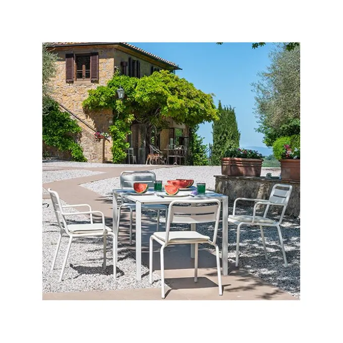 Fauteuil Star aluminium - Lot de 4