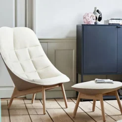 Fauteuil Uchiwa avec Ottoman