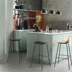 Fiber Bar Stool 75cm - Tube base (Recyclé)