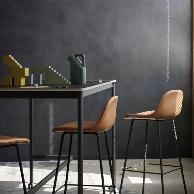 Fiber Bar Stool 75cm - Tube base (Recyclé)