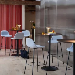 Fiber Bar Stool 75cm - Tube base (Recyclé)