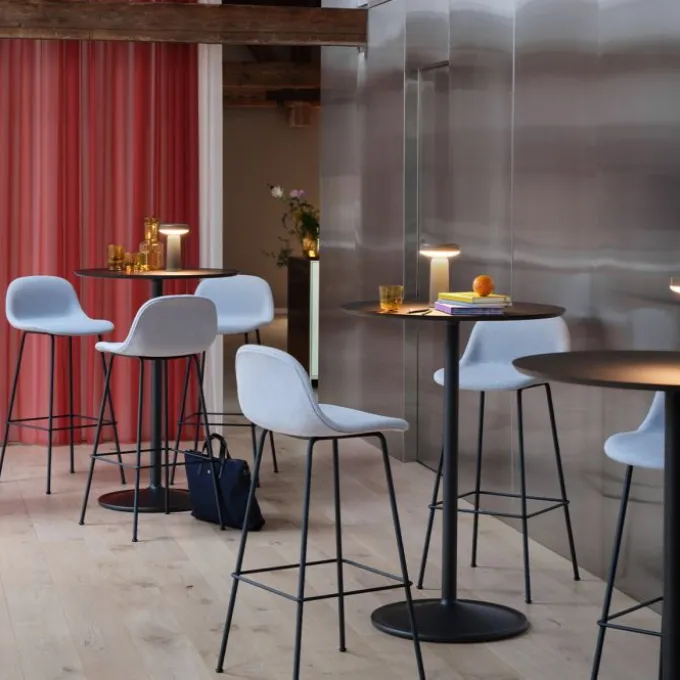 Fiber Bar Stool 75cm - Tube base (Recyclé)