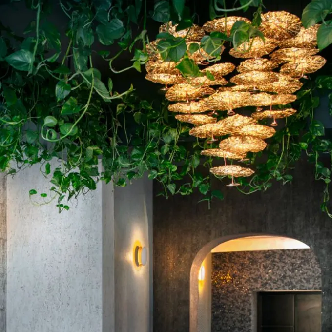 Gold Moon Chandelier