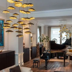 Gold Moon Chandelier