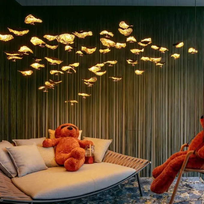Gold Moon Chandelier