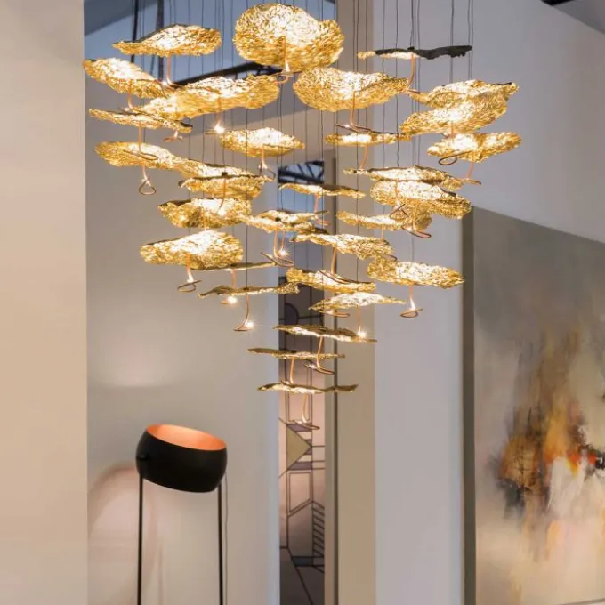 Gold Moon Chandelier