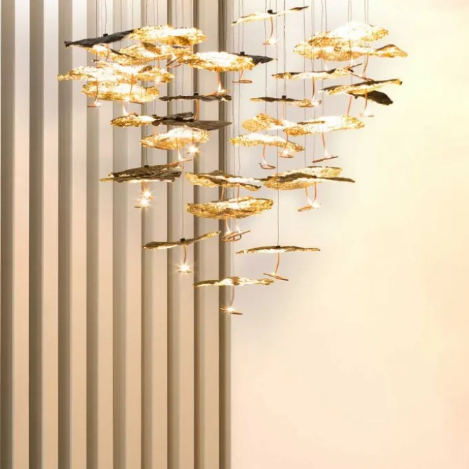 Gold Moon Chandelier