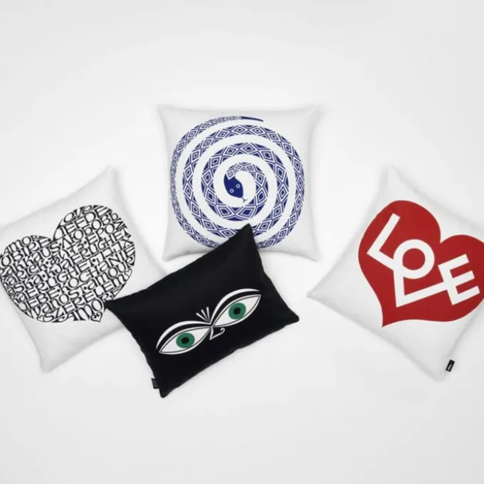 Graphic Print Pillow - Eyes