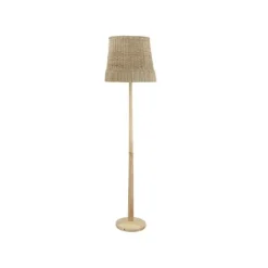 Lampadaire en rotin