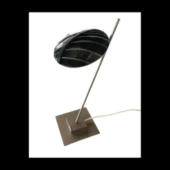Lampe de table Lederam T1 - Chrome / Base satinée (Outlet)