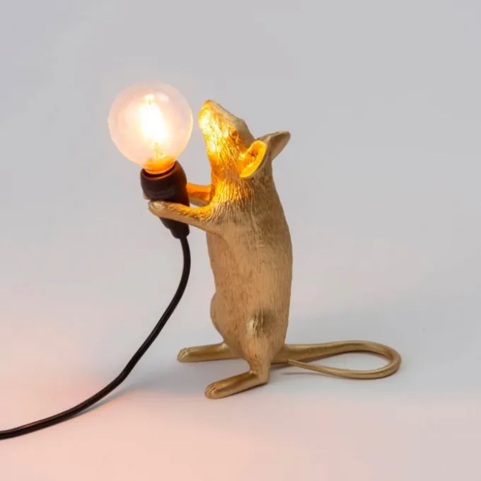Lampe de table Mouse Step Gold