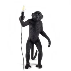 Lampe à poser The Monkey Lamp Standing noir - outdoor