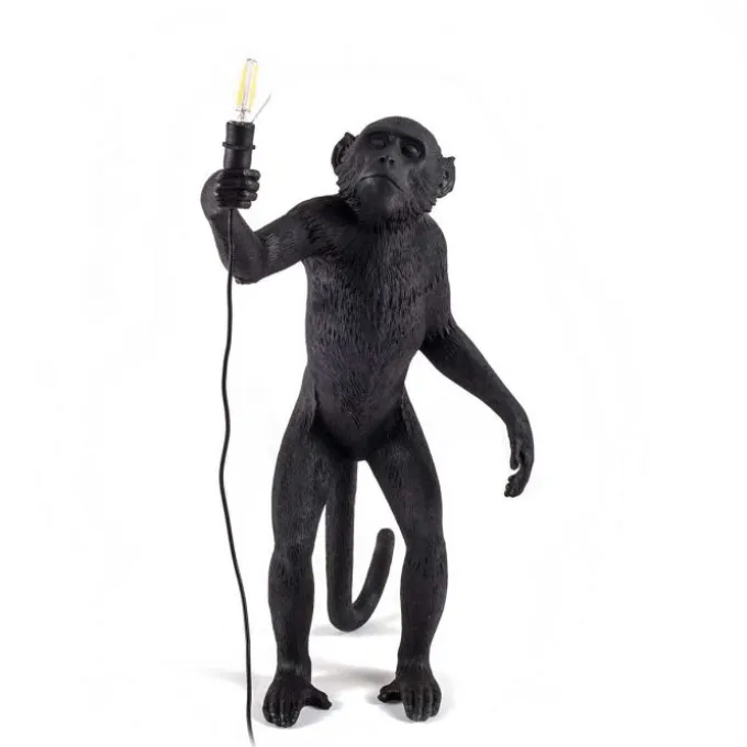 Lampe à poser The Monkey Lamp Standing noir - outdoor