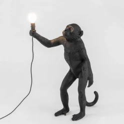Lampe à poser The Monkey Lamp Standing noir - outdoor