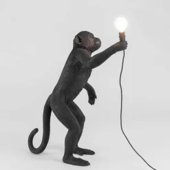 Lampe à poser The Monkey Lamp Standing noir - outdoor
