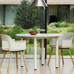 Layout 222 Fauteuil - Pieds bois - Bicolore