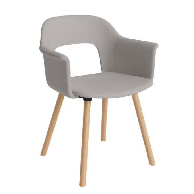 Layout 224 Fauteuil - Pieds bois - Entièrement rembourrée