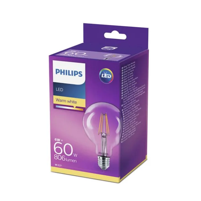 LED Globe Filament 6W E27
