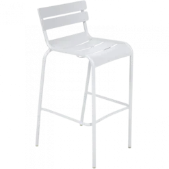 Lot de 2 Chaises de bar Luxembourg - Blanc Coton (Outlet)
