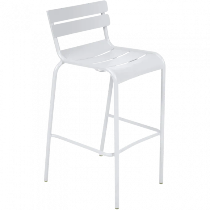 Lot de 2 Chaises de bar Luxembourg - Blanc Coton (Outlet)