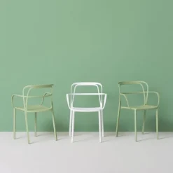 Lot de 2 Fauteuils Intrigo - Vert clair (Outlet)
