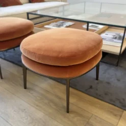 Lot de 2 Poufs Caratos - Sirio Safran (Outlet)