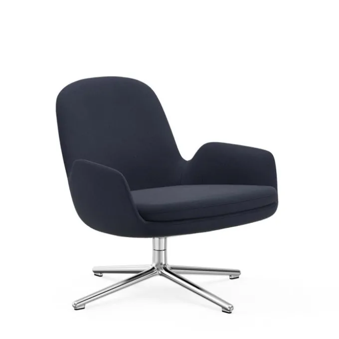 Lounge chair Era low swivel tissu Aquarius