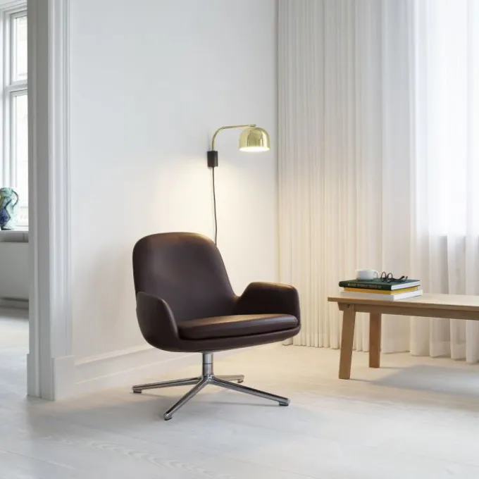 Lounge chair Era low swivel tissu Aquarius
