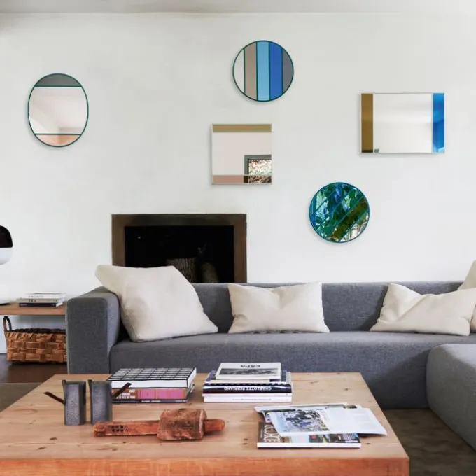 Miroir mural Vitrail Ø50cm