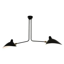 Plafonnier 2 bras fixes