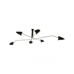 Plafonnier pivotant 6 bras