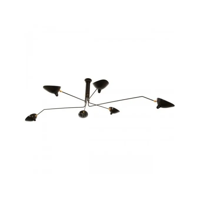 Plafonnier pivotant 6 bras
