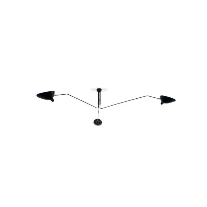 Plafonnier pivotant 3 bras