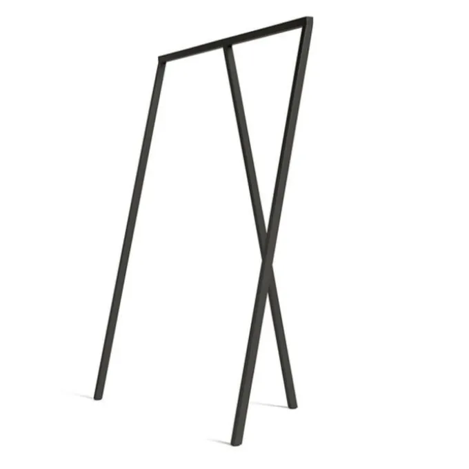 Portant Loop Stand Wardrobe - Noir - Quickship