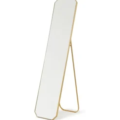 Standing Floor Mirror Brass