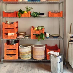 Stoneware table d'appoint chrome