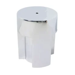 Stoneware table d'appoint chrome